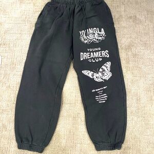 Young LA Black Sweatpants